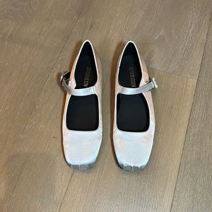 satin ballet shoes - never worn size 7